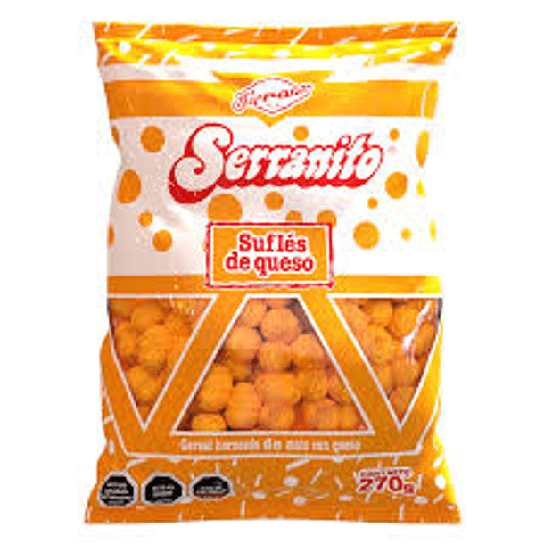 SUFLE SERRANITO MEGA QUESO 270grs. (12)           