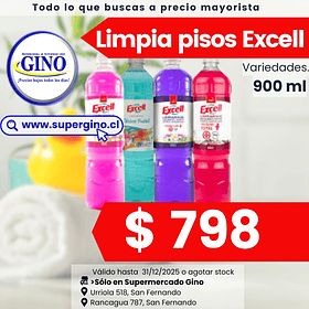 LIMPIAPISOS EXCELL PRIMAVERA 900cc. (12) (P 45)