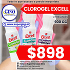 CLORO GEL EXCELL MENTA 900cc.(12) (P45) 1