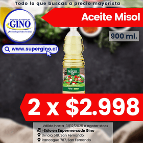 ACEITE VEGETAL MISOL 900cc.   (12)