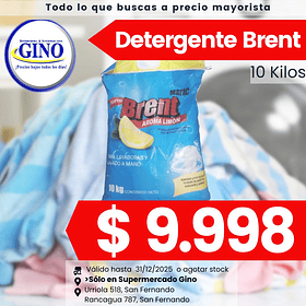 DETERG. BRENT MATIC 10 KILOS                      