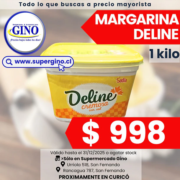 MARGARINA DELINE C/SAL POTE KILO   (6)             1