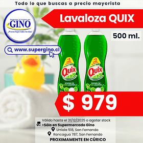 LAVALOZA QUIX VERDE 500ml.   (15)