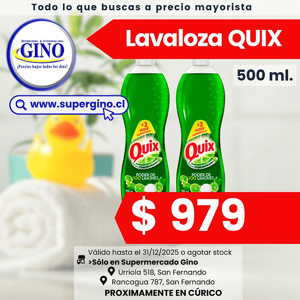LAVALOZA QUIX VERDE 500ml.   (15) 1