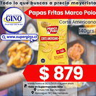 PAPAS FRITAS C/AMER. M.POLO 140grs.    (16)        1