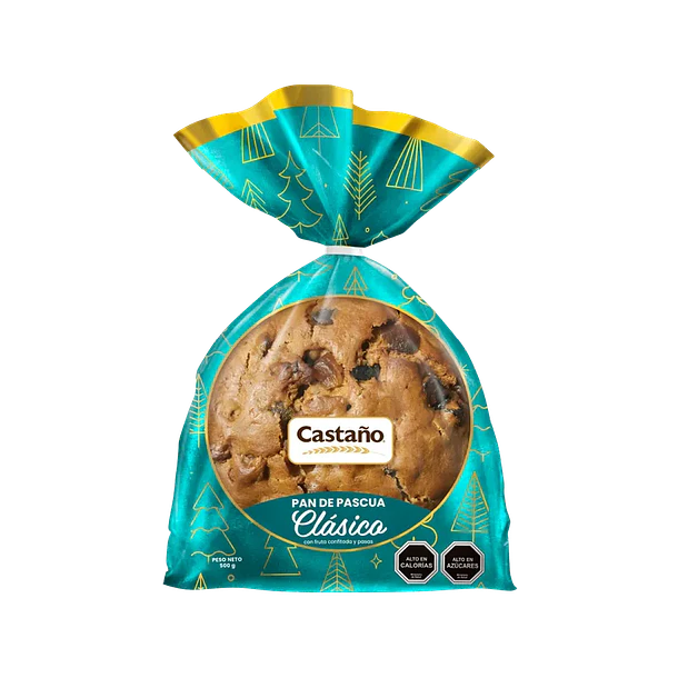 PAN DE PASCUA CLASICO CASTAÑO 500grs.  (20)       