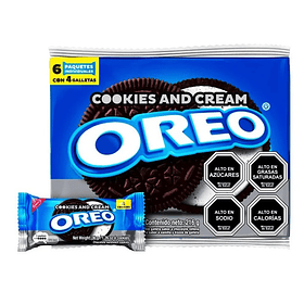 GALLETA MINI OREO COOKIES CREAM 36g.x 6un. (28)