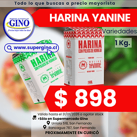 HARINA YANINE S/P 1 KILO (DP.x 12) (P 84)