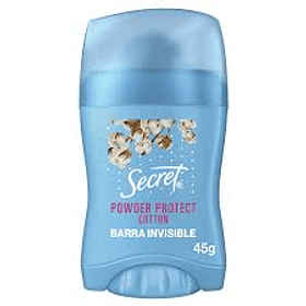 DESODORANTE SECRET BARRA PROTECT COTTON 45g. (12) 