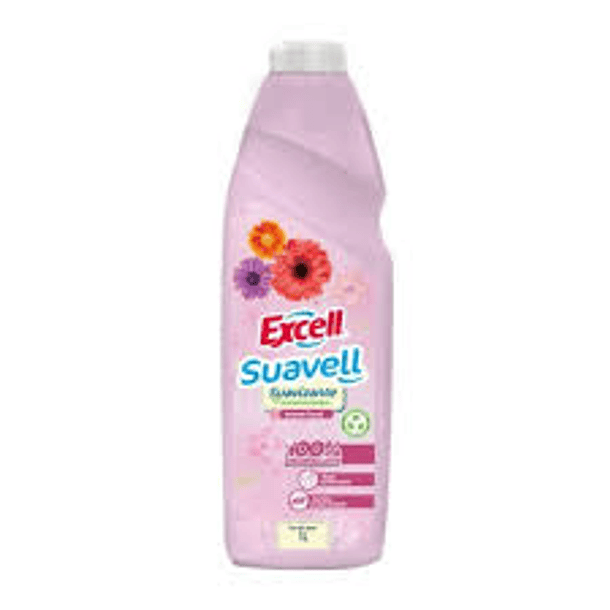 SUAVIZANTE EXCELL SUAVELL BOT. FLORAL 1000cc.(12) 
