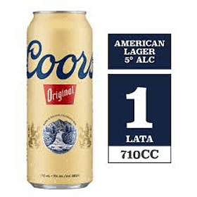 CERVEZA COORS ORIGINAL LATA 710cc. 5°G.L.(DP.x24u)