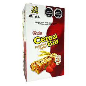 CEREAL BAR FRUTOS ROJOS+YOGHURT x 20un.     (6)