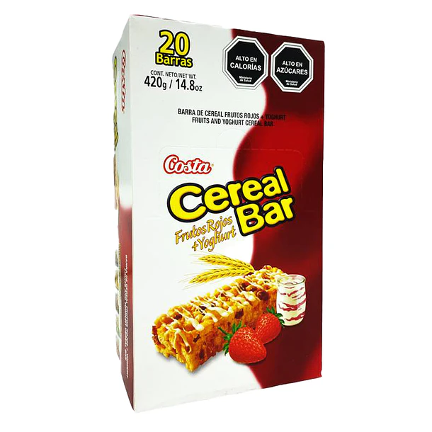 CEREAL BAR FRUTOS ROJOS+YOGHURT x 20un.     (6)