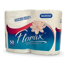 PAPEL HIG. FLORAX DH 50mts. (CJ.x32u) (DP.x4u)    