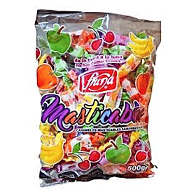 MASTICABLES FRUNA SURTIDO BOLSA 500grs.   (10)    