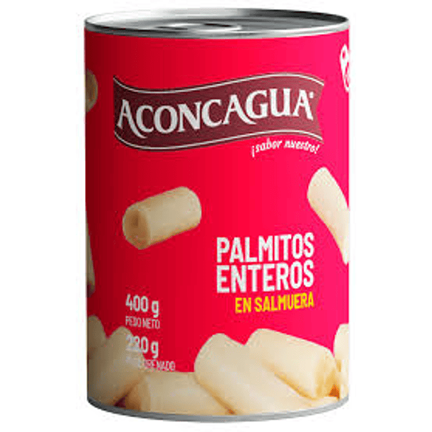 PALMITOS ENTEROS ACONCAGUA 400grs. (24)           