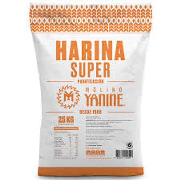 HARINA YANINE PANIFICACION SUPER 25 KILOS         