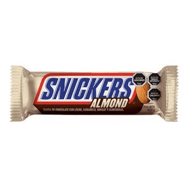 SNICKERS ALMENDRA 43,4grs. (DP.x 6un)  (48)       