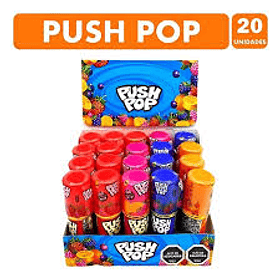 PUSH POP SABORES FRUTALES DISPLAY x 20un.  (20)   