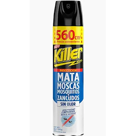 INSECTICIDA KILLER MOSCA ZANCUDOS S/OLOR 560cc.(12
