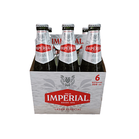CERVEZA IMPERIAL BOT.330cc.x 6un.4.6°G.L.   (4)   