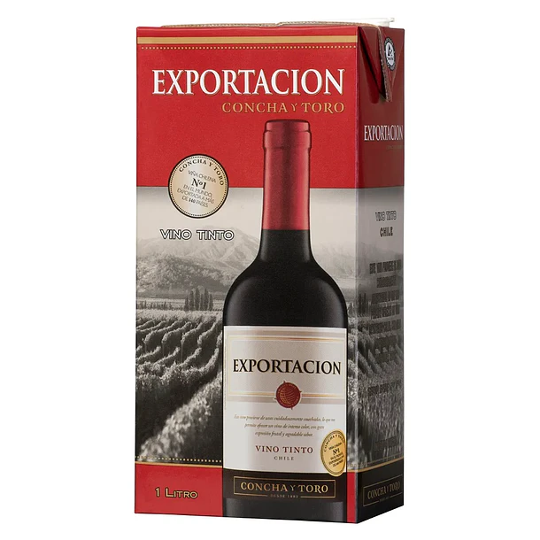 VINO EXPORTACION TINTO 1000c.c. 12ºG.L.  (CJx12)  