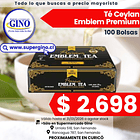 TE EMBLEM CEYLAN PREMIUM 100 bolsitas    (10)      1