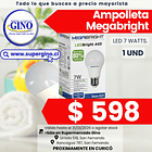 AMPOLLETA LED MEGABRIGHT 7W    (72) 1