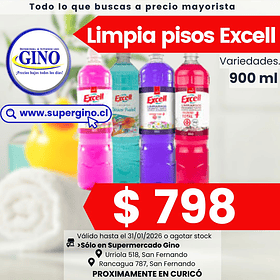 LIMPIAPISOS EXCELL LAVANDA 900cc  (12) (P 45)     