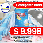 DETERG. BRENT MATIC 10 KILOS                       1