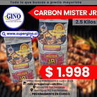 CARBON VEGETAL MISTER JR 2,5 KILOS (P 200)         1