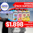SUEROX PACK SURTIDO 630ml. x 12un.                 1