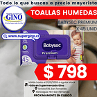 TOALLAS HUMEDAS BABYSEC PREM x 45un. (10) (P 120)  1