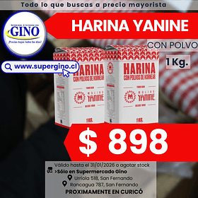 HARINA YANINE C/P 1 KILO (DP.x 12) (P 84)         
