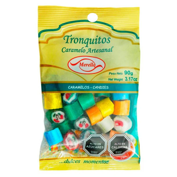 CARAMELO TRONQUITOS MERELLO SURTIDOS 90grs.(40)
