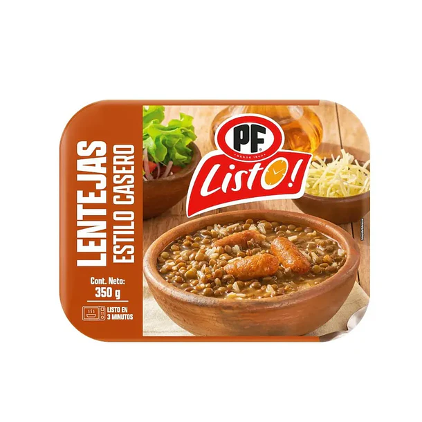 LENTEJAS ESTILO CASERO  PF 350grs.    (8)