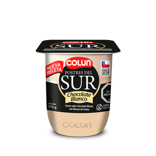POSTRES DEL SUR COLUN CHOCOLATE BLANCO 110grs.