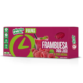 PULPA FRAMBUESA MINUTO VERDE 335grs.   (24)