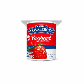 YOGHURT LOS ALERCES FRUTILLA 120g.      (48)