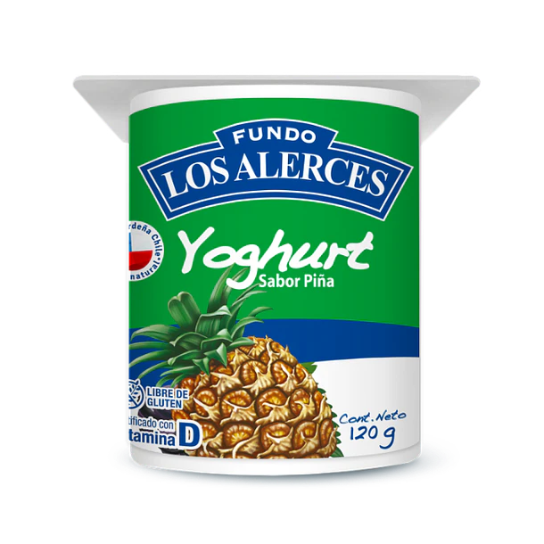YOGHURT LOS ALERCES PIÑA 120g.      (48)