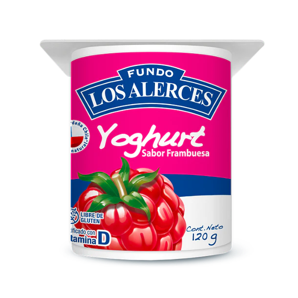 YOGHURT LOS ALERCES FRAMBUESA 120g.       (48)