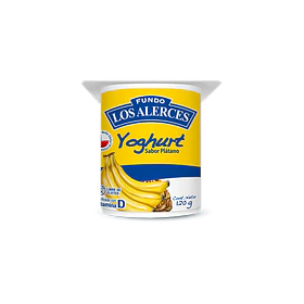 YOGHURT LOS ALERCES PLATANO 120g.    (48)