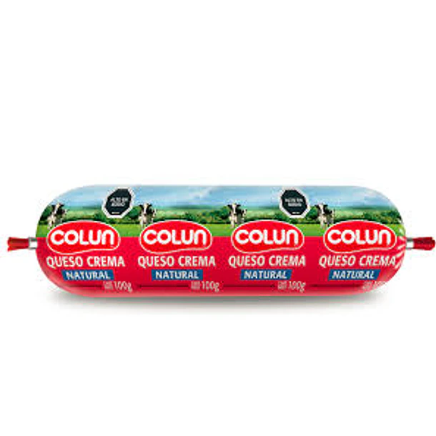 QUESO CREMA COLUN NATURAL 100grs.UNIDAD