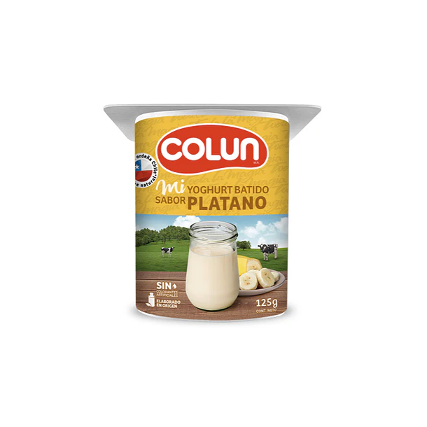 YOGHURT COLUN PLATANO 125grs