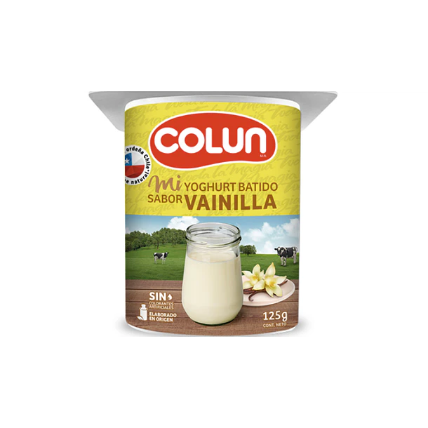 YOGHURT COLUN VAINILLA 125grs