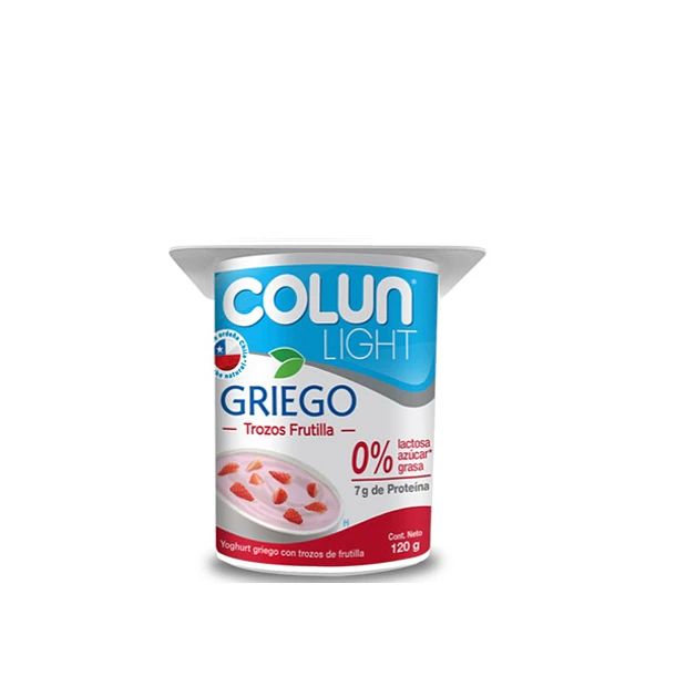 YOGHURT GRIEGO COLUN LIGHT FRUTILLA 120grs.