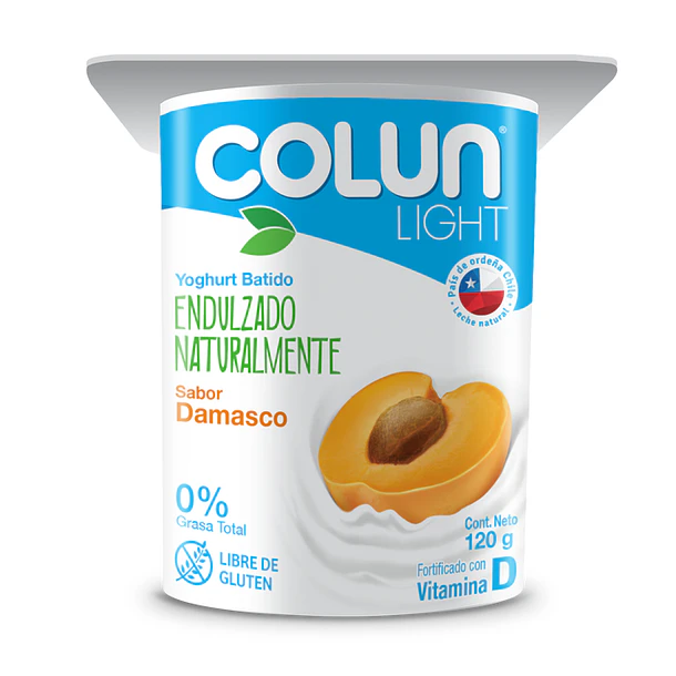 YOGURT LIGHT COLUN DAMASCO 120grs.