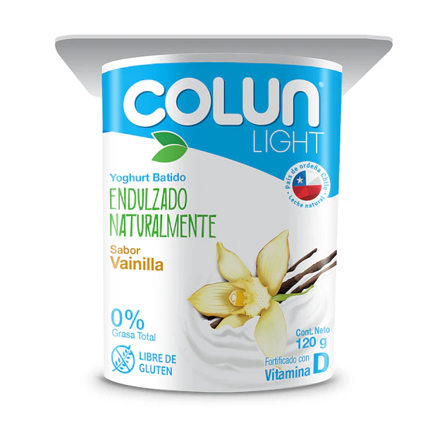 YOGURT LIGHT COLUN VAINILLA 120grs.               