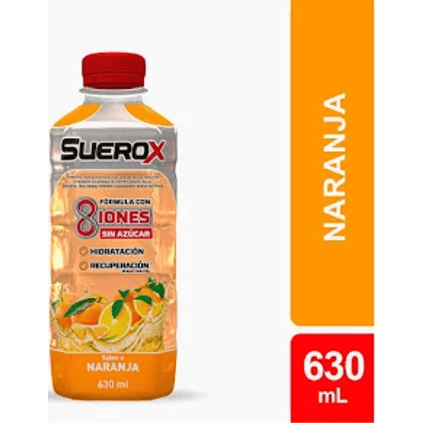 SUEROX FRUTOS NARANJA 630ml.(DP.x12un.)           