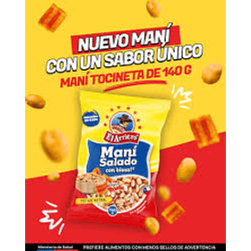 MANI SALADO SABOR TOCINETA EL ARRIERO 140grs. (10 